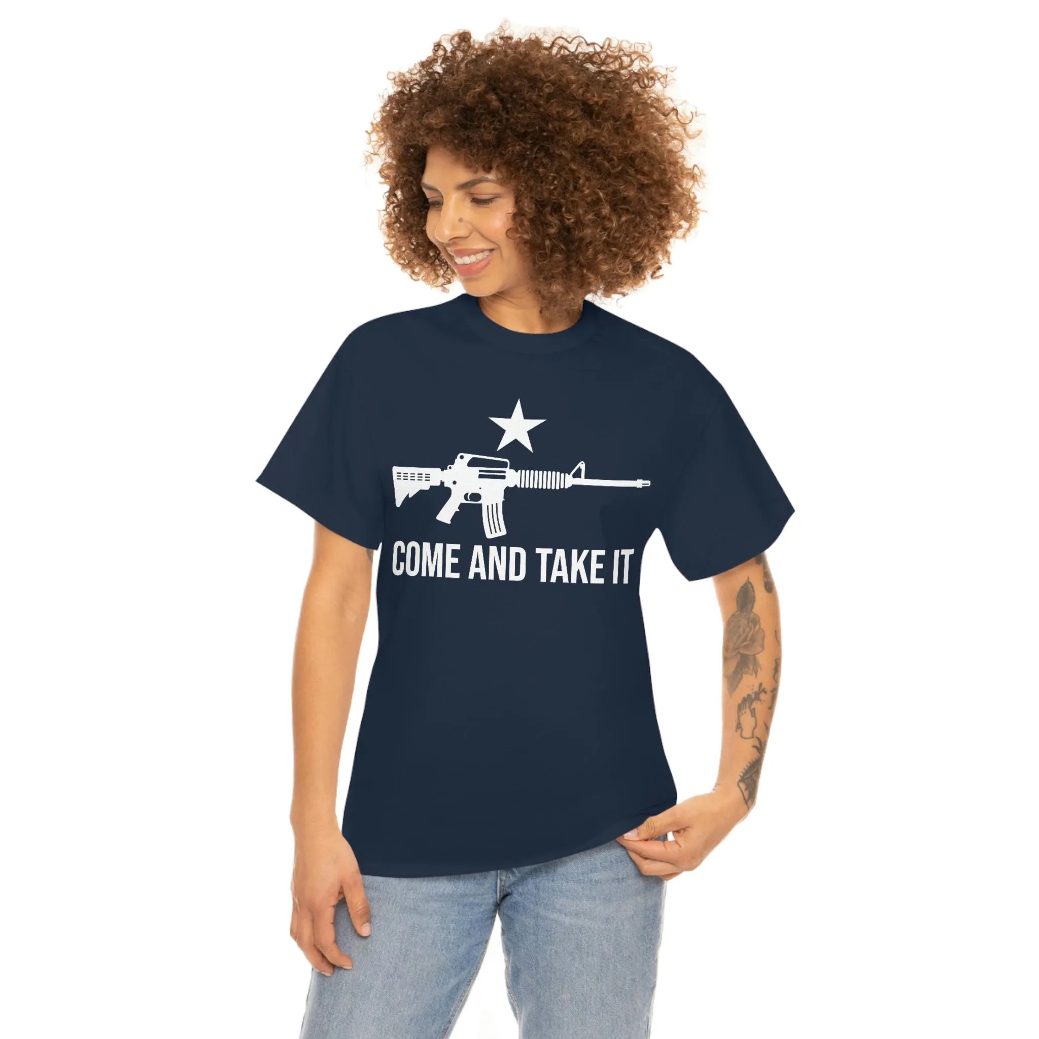 Walton & Johnson: Come and Take It AR15 Chad T-Shirt - 4LibertyShop.com