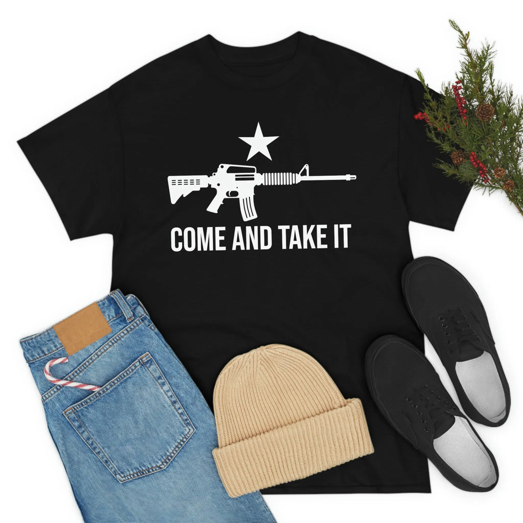 Walton & Johnson: Come and Take It AR15 Chad T-Shirt - 4LibertyShop.com