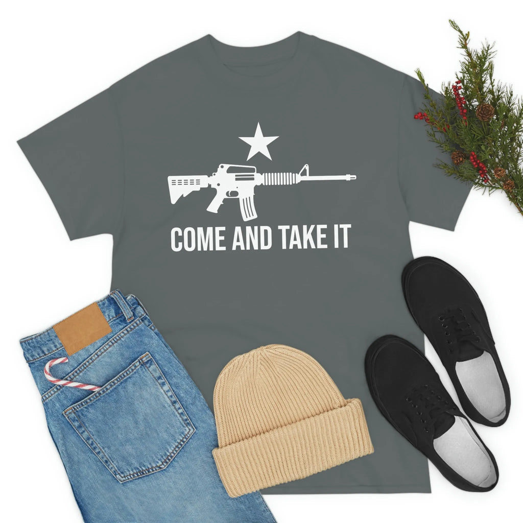 Walton & Johnson: Come and Take It AR15 Chad T-Shirt - 4LibertyShop.com