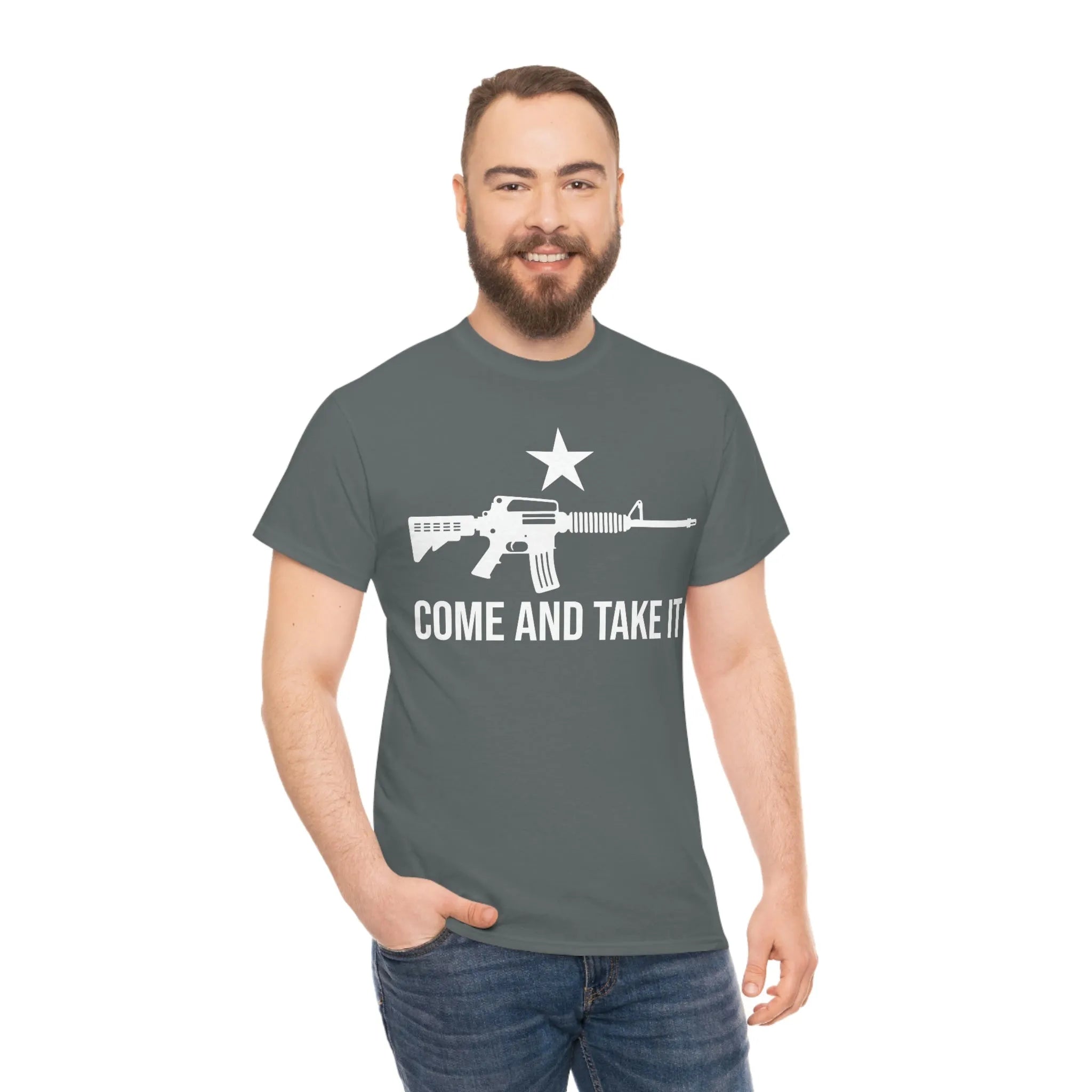 Walton & Johnson: Come and Take It AR15 Chad T-Shirt - 4LibertyShop.com