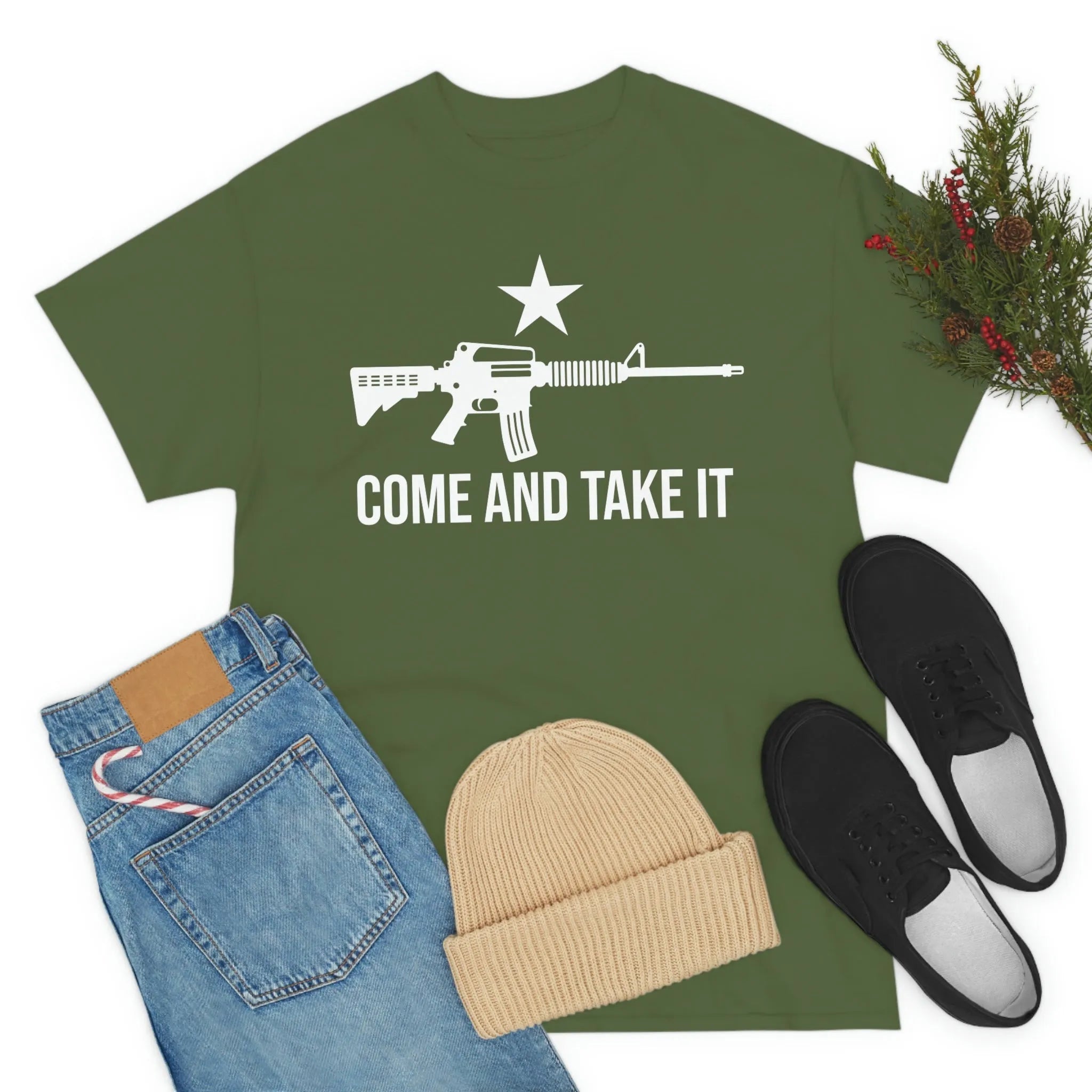 Walton & Johnson: Come and Take It AR15 Chad T-Shirt - 4LibertyShop.com