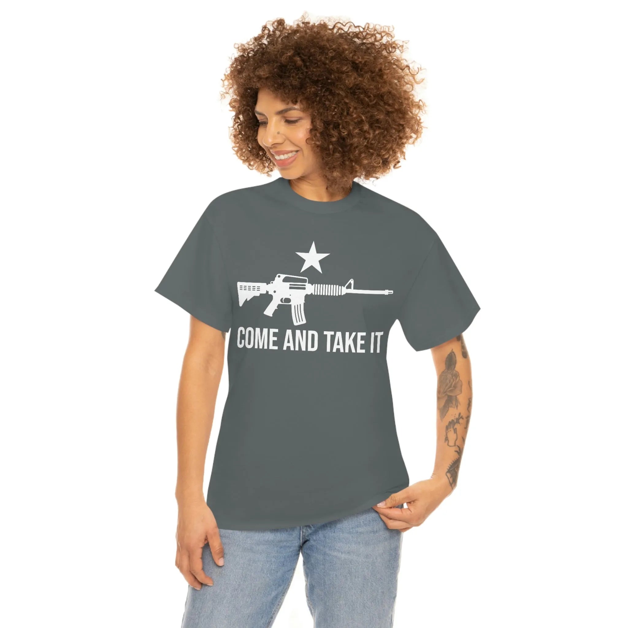 Walton & Johnson: Come and Take It AR15 Chad T-Shirt - 4LibertyShop.com