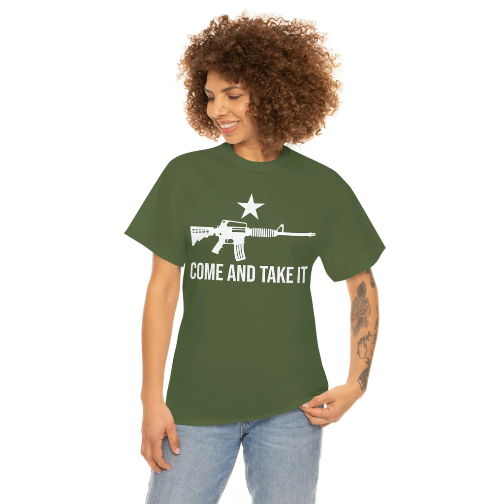 Walton & Johnson: Come and Take It AR15 Chad T-Shirt - 4LibertyShop.com